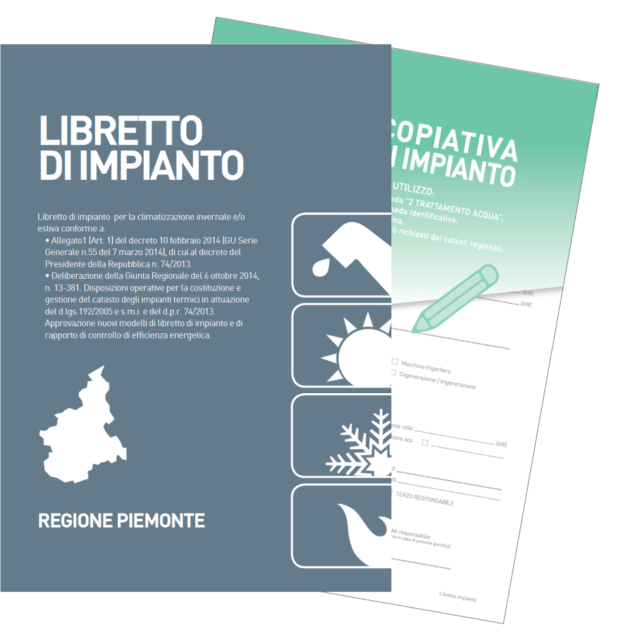 ET163C LIBRETTO 24 pag. IMPIANTI DOMESTICI REGIONE PIEMONTE CON SCHEDA COPIATIVA