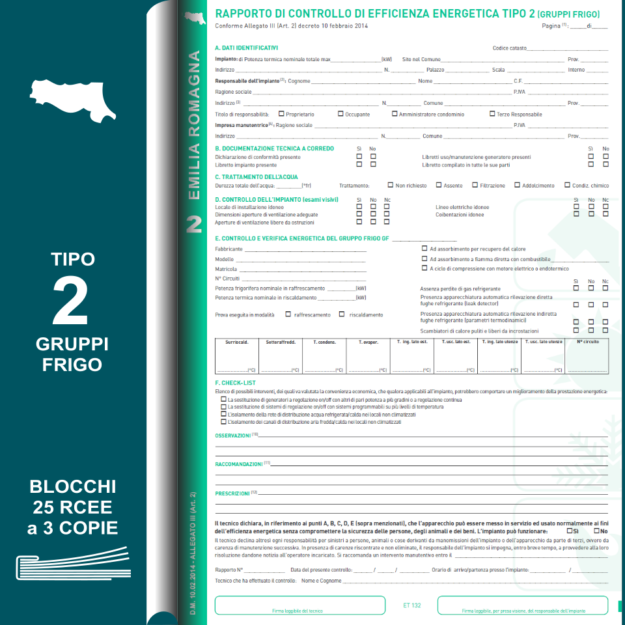 ET155-BLS BLOCCO 25 RAPPORTI DI CONTROLLO EMILIA ROMAGNA TIPO 2