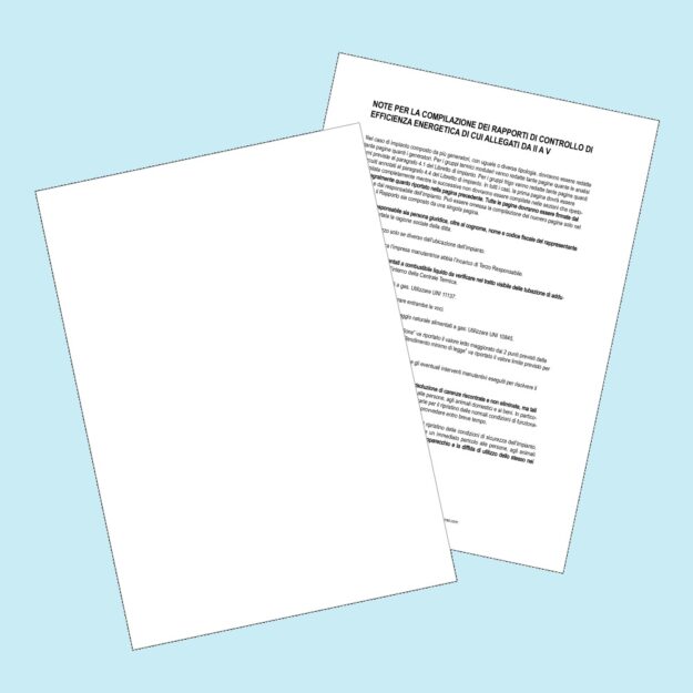 ET221 - FOGLI CARTA TERMICA PER RCEE CONFORMI DPR74