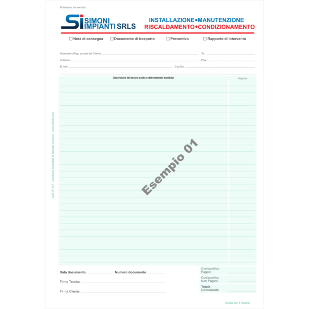 ET349 RAPPORTI "MULTIUSO" COMPLETAMENTE PERSONALIZZABILI